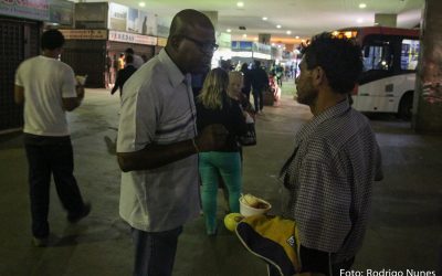 Mutirão da Sopa na cidade Estrutural, em Brasília